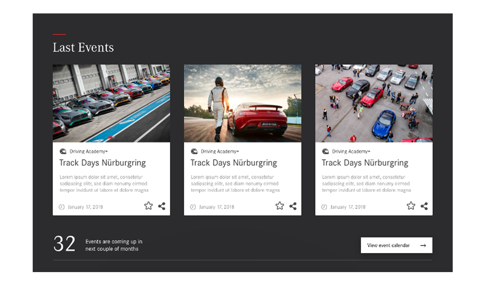 AMG member lounge interface