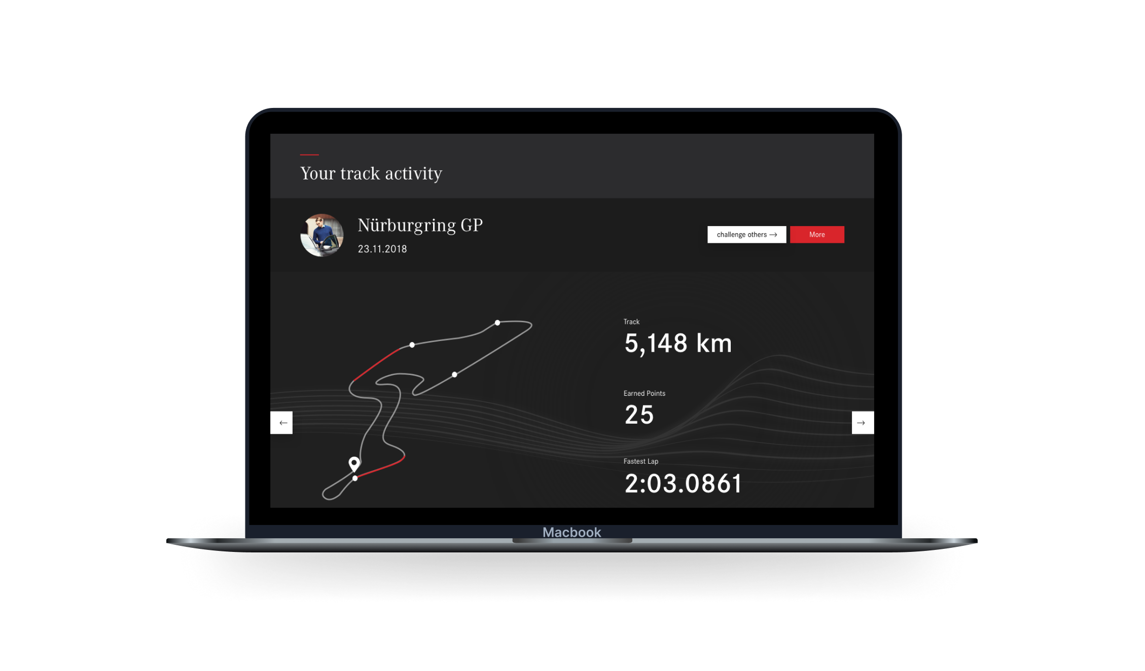 AMG member lounge screen